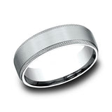 Ammara Stone 6.5mm Comfort-fit Design Wedding Band