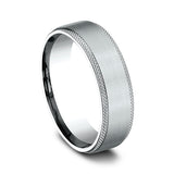 Ammara Stone 6.5mm Comfort-fit Design Wedding Band