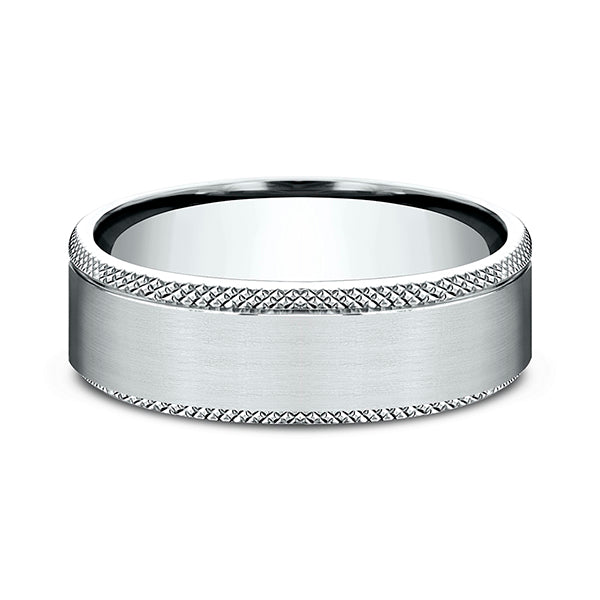 Ammara Stone 6.5mm Comfort-fit Design Wedding Band