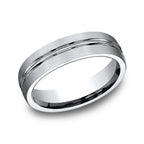 Cobalt/Titanium/Tungsten 6mm Comfort-Fit Design Wedding Band