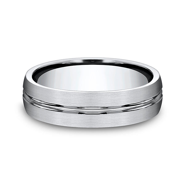 Cobalt/Titanium/Tungsten 6mm Comfort-Fit Design Wedding Band