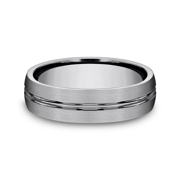 Cobalt/Titanium/Tungsten 6mm Comfort-Fit Design Wedding Band