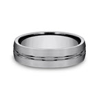 Cobalt/Titanium/Tungsten 6mm Comfort-Fit Design Wedding Band