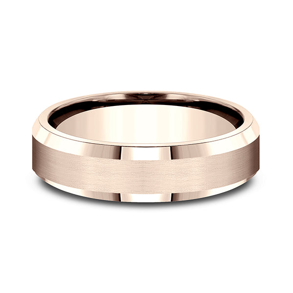 14k White Gold/14k Yellow Gold/14k Rose Gold Comfort-Fit Design Wedding Band
