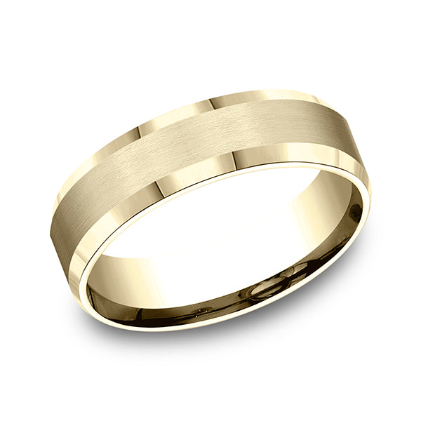 14k White Gold/14k Yellow Gold/14k Rose Gold Comfort-Fit Design Wedding Band