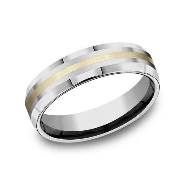 Tungsten 6mm Comfort-Fit Design Wedding Band