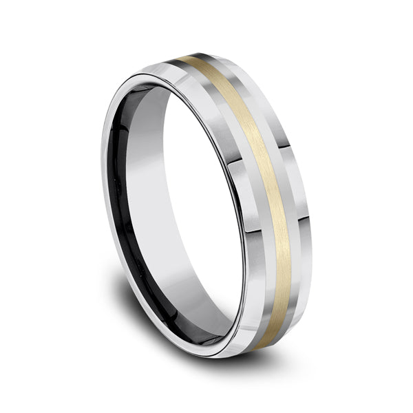 Tungsten 6mm Comfort-Fit Design Wedding Band