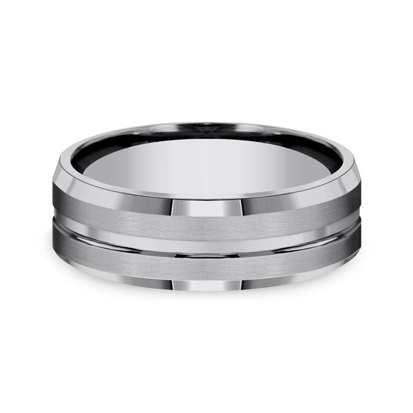 Tungsten 7mm Comfort-Fit Design Wedding Band