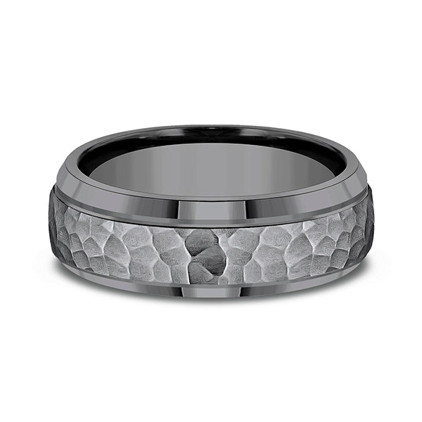 Tantalum 7.5mm Comfort-fit Design Wedding Band