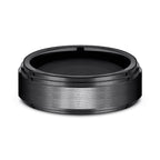 Black Titanium 8mm Comfort-Fit Design Wedding Band