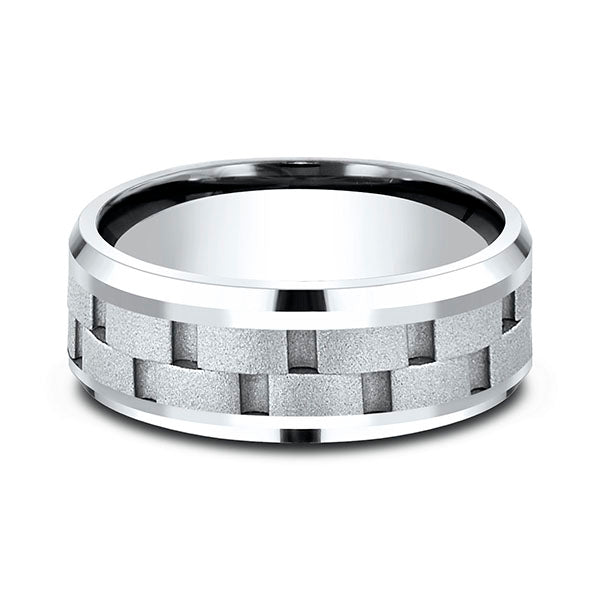 Cobalt 8mm Comfort-Fit Design Wedding Band