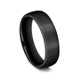 Black Titanium 6.5mm Comfort-Fit Design Wedding Band