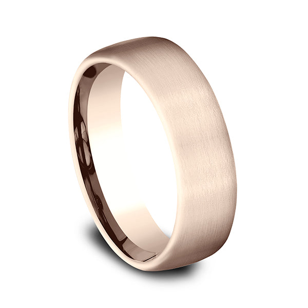 14K Rose Gold/White Gold/Yellow Gold 6.5mm Comfort-Fit Design Wedding Band