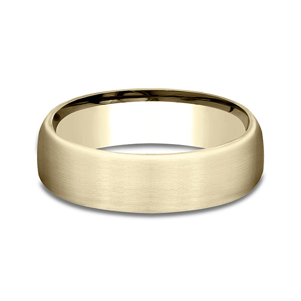 14K Rose Gold/White Gold/Yellow Gold 6.5mm Comfort-Fit Design Wedding Band