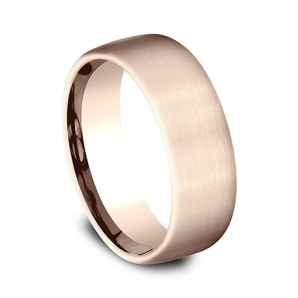 14K Rose Gold/White Gold/Yellow Gold 7.5mm Comfort-Fit Design Wedding Band