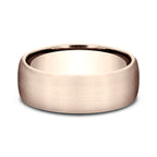 14K Rose Gold/White Gold/Yellow Gold 7.5mm Comfort-Fit Design Wedding Band