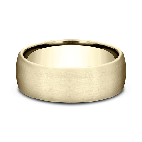 14K Rose Gold/White Gold/Yellow Gold 7.5mm Comfort-Fit Design Wedding Band