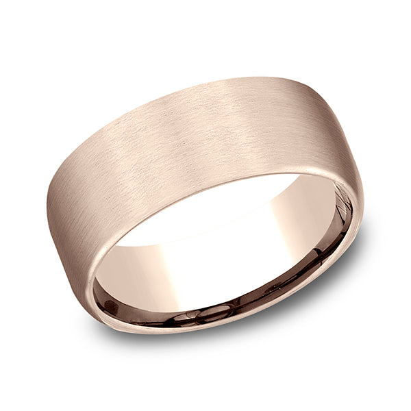 14K Rose Gold/White Gold/Yellow Gold 9mm Comfort-Fit Design Wedding Band