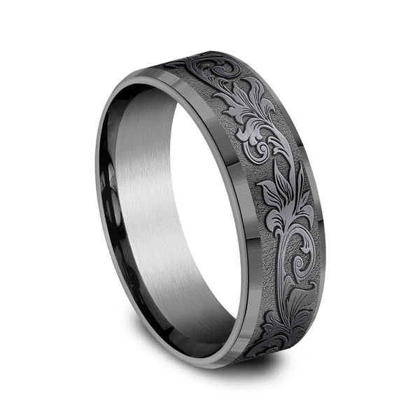 Tantalum 7mm Comfort-fit wedding band