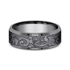 Tantalum 7mm Comfort-fit wedding band