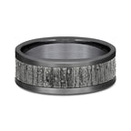 Ammara Stone 8mm Comfort-fit Design Wedding Band