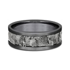 Ammara Stone 8mm Comfort-fit Design Wedding Band