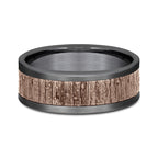Ammara Stone 8mm Comfort-fit Design Wedding Band