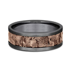 Ammara Stone 8mm Comfort-fit Design Wedding Band