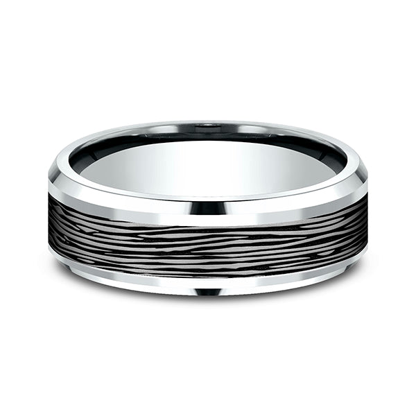 Ammara Stone 7mm Comfort-fit Design Wedding Ring