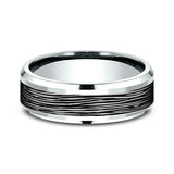 Ammara Stone 7mm Comfort-fit Design Wedding Ring