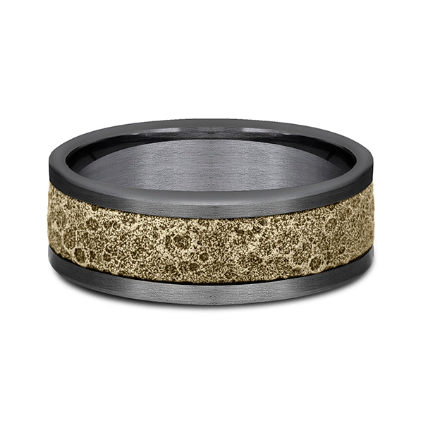 Ammara Stone 8mm Comfort-fit Design Wedding Band