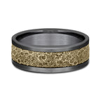 Ammara Stone 8mm Comfort-fit Design Wedding Band