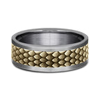 Ammara Stone 8mm Comfort-fit Design Wedding Band