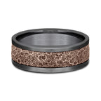 Ammara Stone 8mm Comfort-fit Design Wedding Band