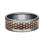 Ammara Stone 8mm Comfort-fit Design Wedding Band