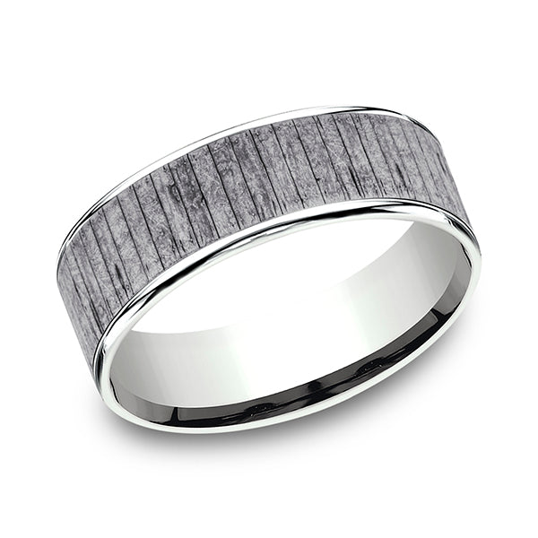 Ammara Stone 7.5mm  Comfort-fit Design Wedding Band