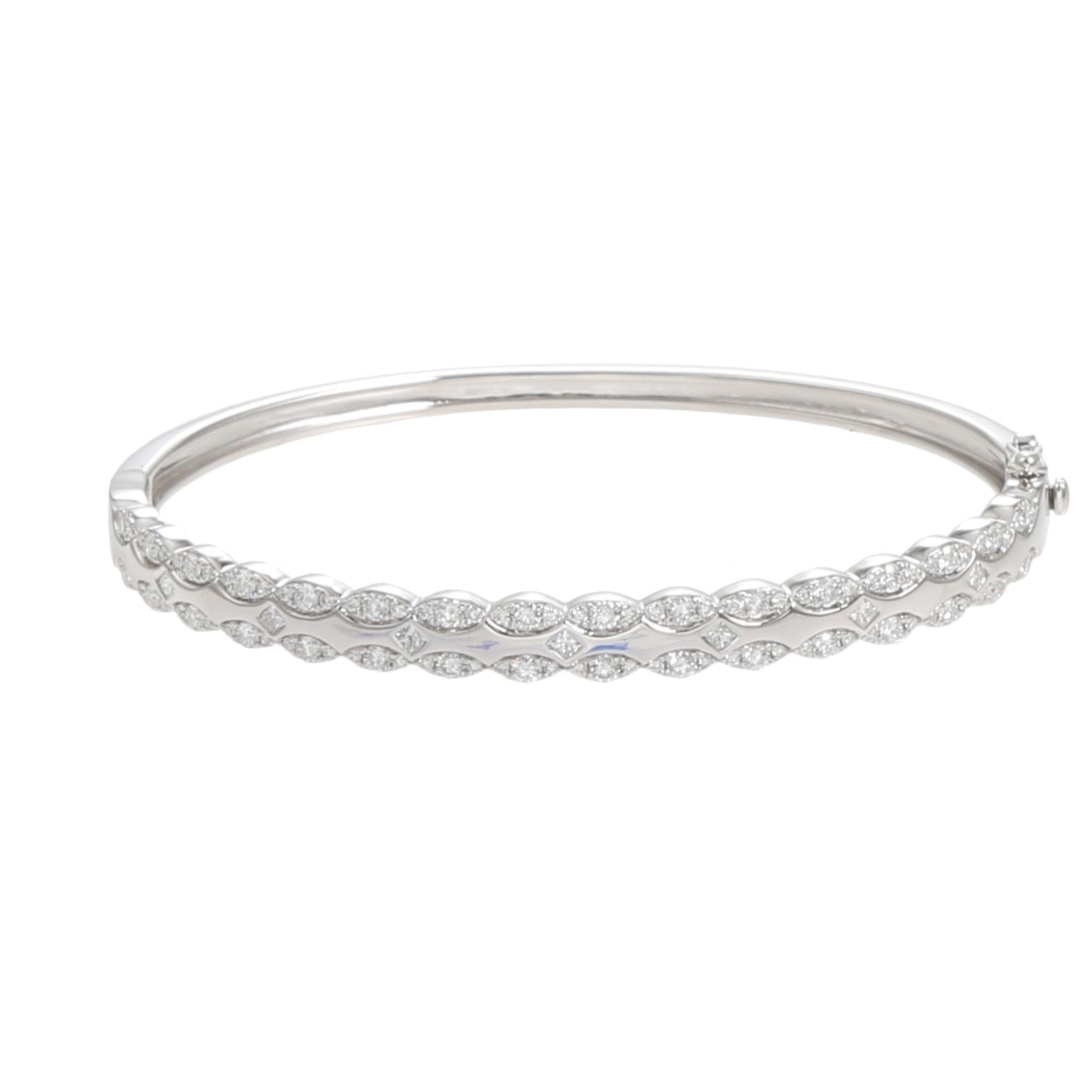 Exclusive D. M. Kordansky Designed Bangle Bracelet  Diamond weight-1.28