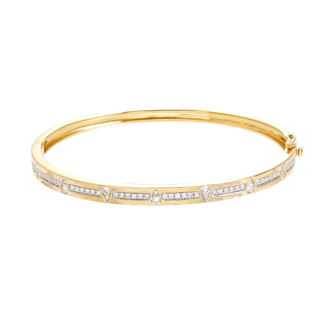Bangle Bracelet- Exclusive DMK Design .73 dia. weight