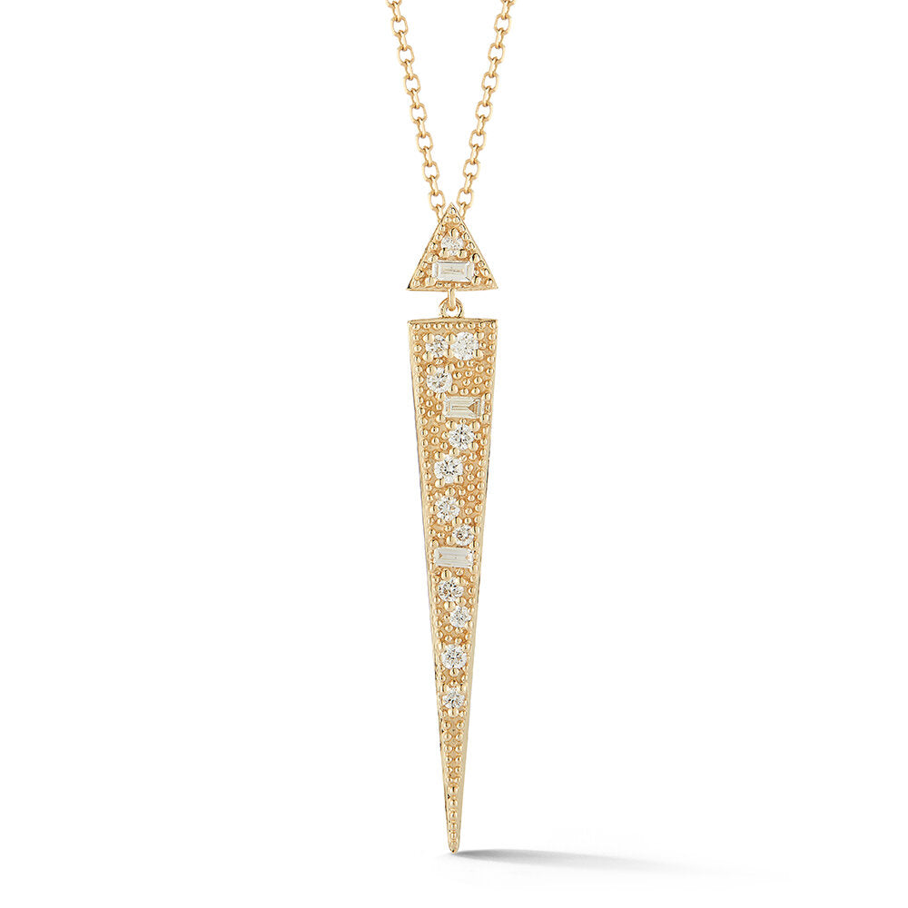 Exclusive DMK Design Long Stiletto Pendant- .26