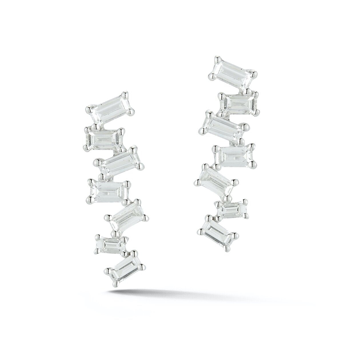 Baguette Zigzag Earrings- .32 dia
