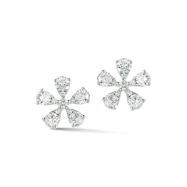 Flower Earrings- .82 diamonds