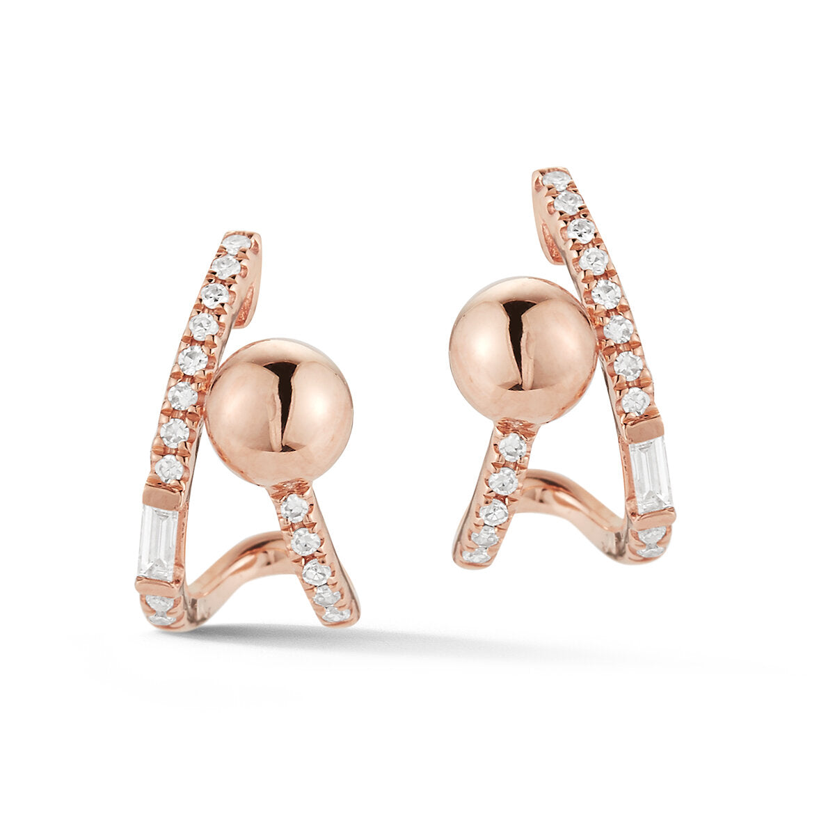 Delicate But Complicated Ball Earrings- .15 dia.