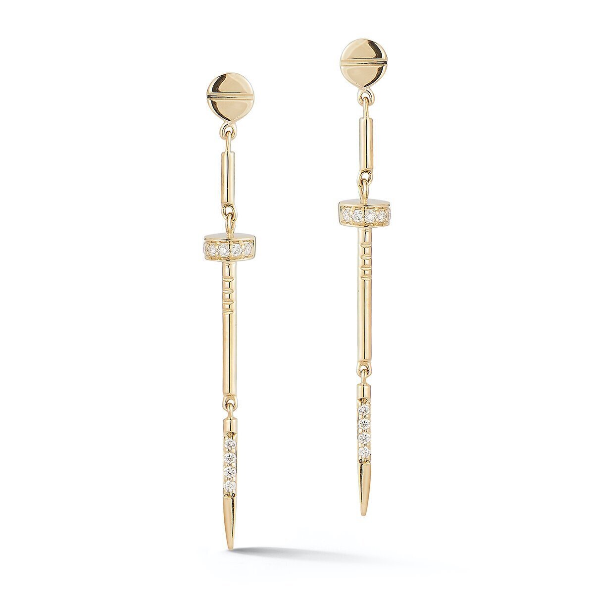 Nailhead or Sword Earrings w/ .07 dia.