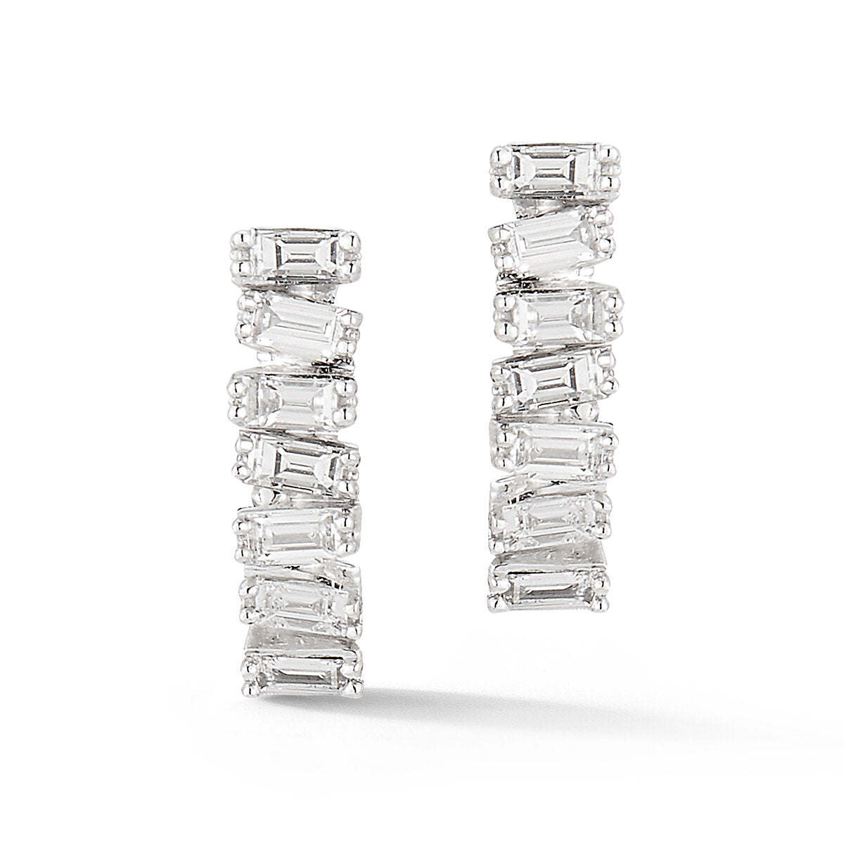 Baguette Earrings .35 Dia.