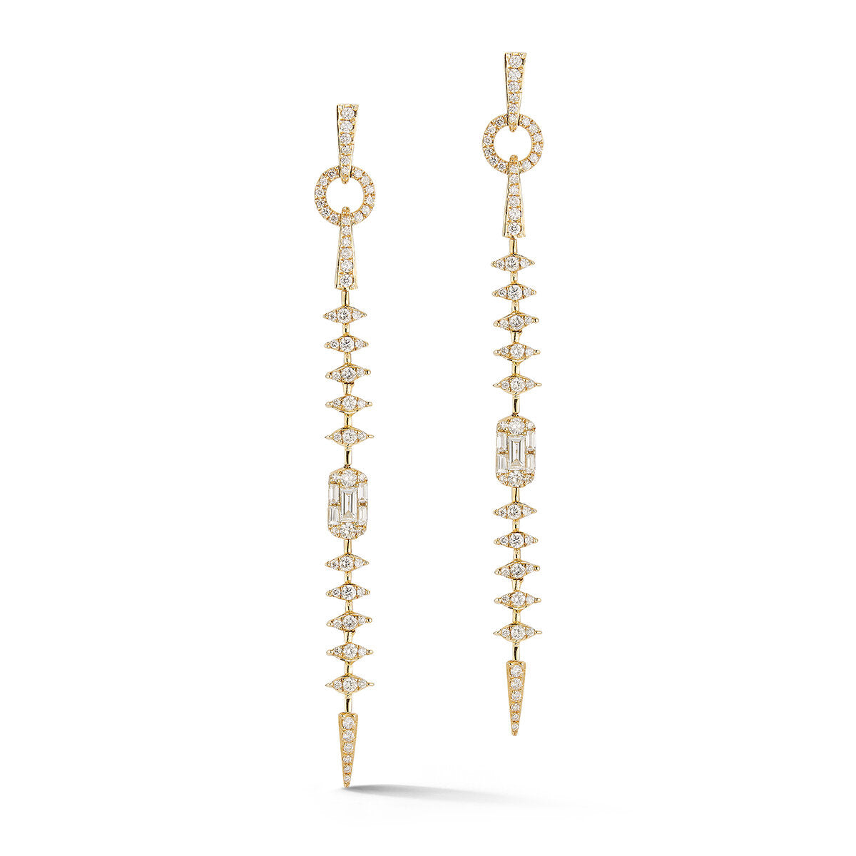 Long Dia. Scale Earrings
