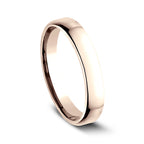 14K White Gold/Yellow Gold/Rose Gold/Palladium 3.5 mm European Comfort-Fit Wedding Ring