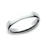 18K White Gold/Yellow Gold 3.5mm European Comfort-Fit Wedding Ring