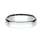 18K White Gold/Yellow Gold 4.5mm European Comfort-Fit Wedding Ring
