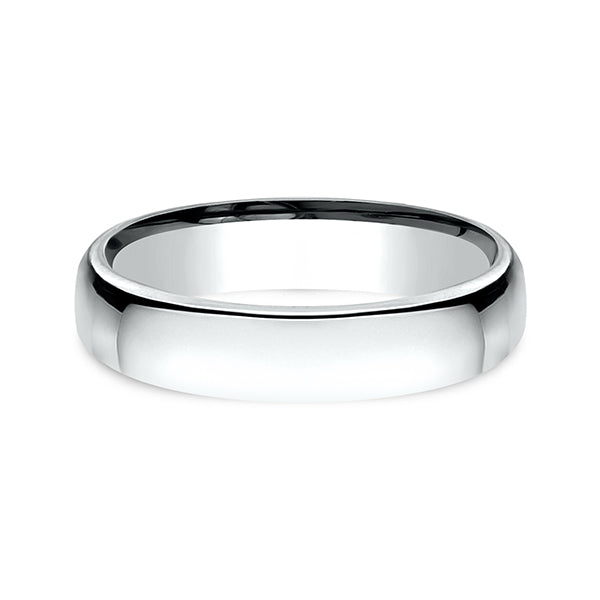 18K White Gold/Yellow Gold 4.5mm European Comfort-Fit Wedding Ring