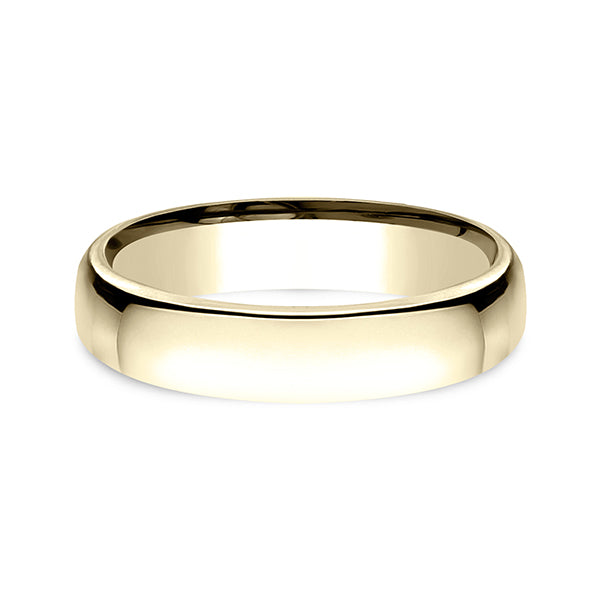 18K White Gold/Yellow Gold 4.5mm European Comfort-Fit Wedding Ring